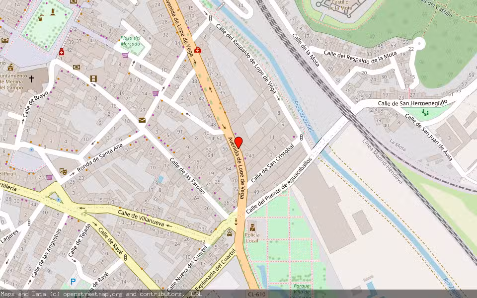 Mapa de Subasta Inmueble (Vivienda) en Medina Del Campo, Valladolid