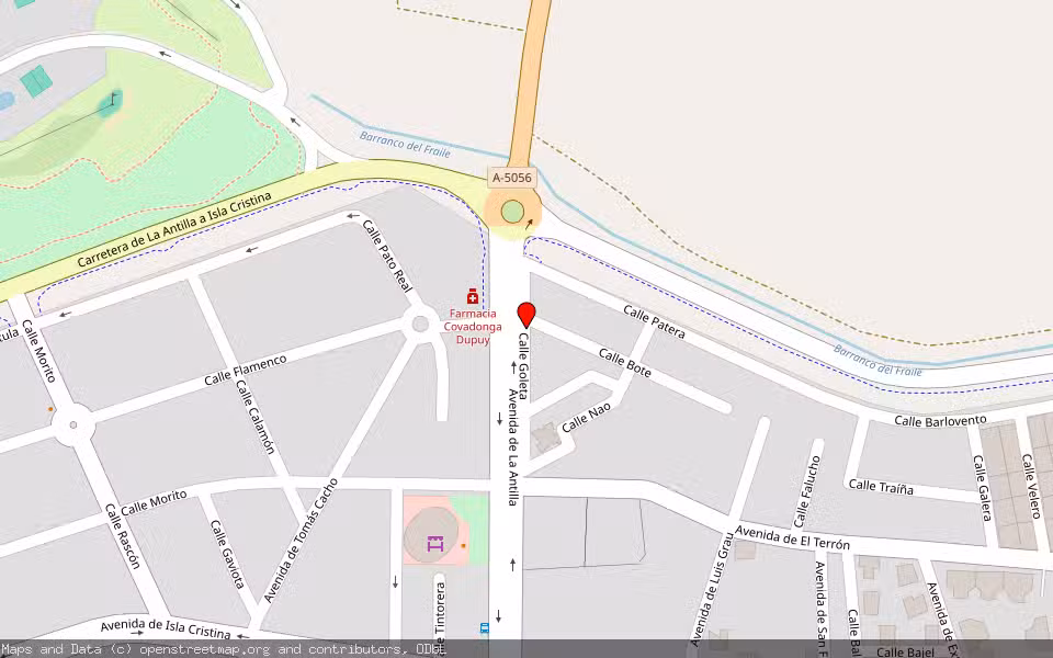 Mapa de Subasta Inmueble (Garaje) en Lepe, Huelva