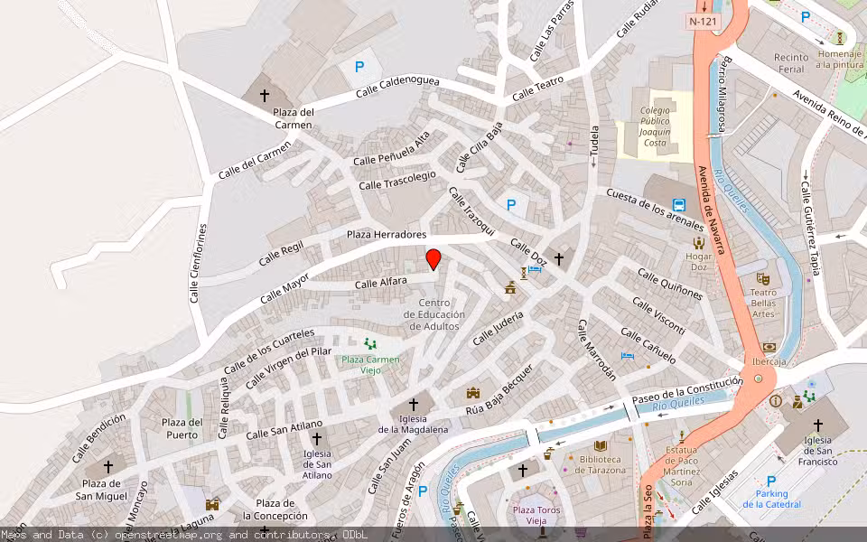 Mapa de Subasta Inmueble (Solar) en Tarazona, Zaragoza