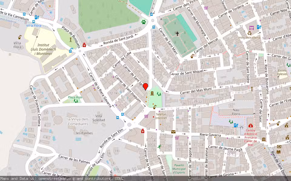 Mapa de Subasta Inmueble (Vivienda) en Canet De Mar, Barcelona