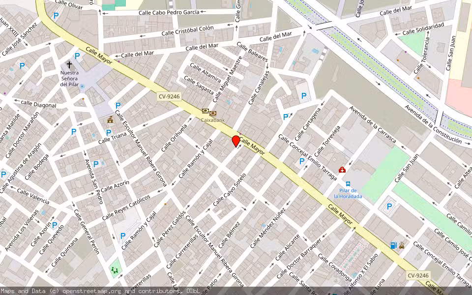 Mapa de Subasta Inmueble (Garaje) en Pilar De La Horadada, Alicante/Alacant