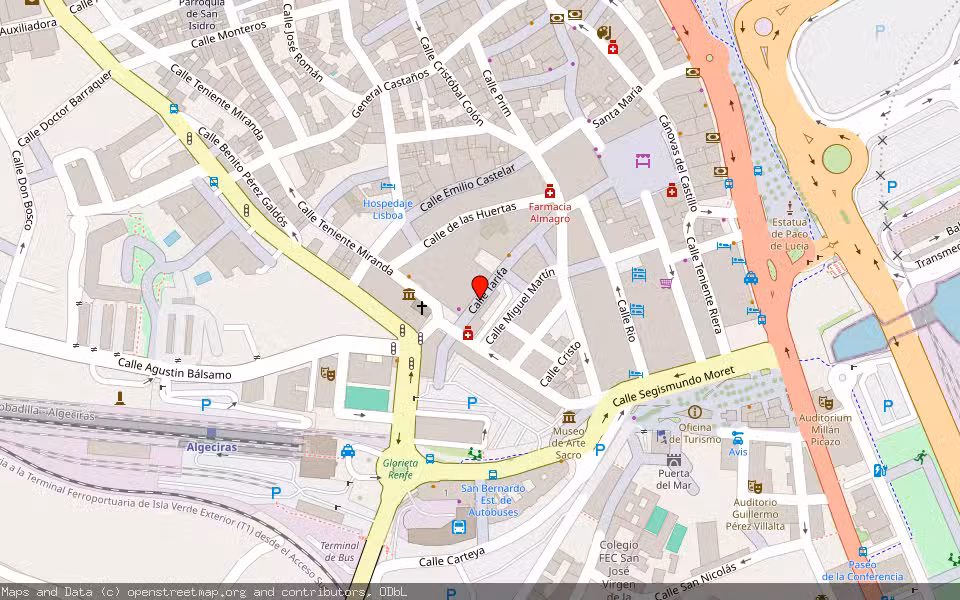 Mapa de Subasta Inmueble (Vivienda) en Algeciras, Cádiz
