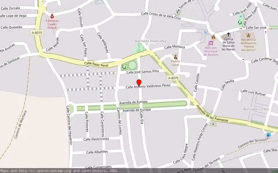 Mapa de Subasta Inmueble (Solar) en Villanueva Del Ariscal, Sevilla