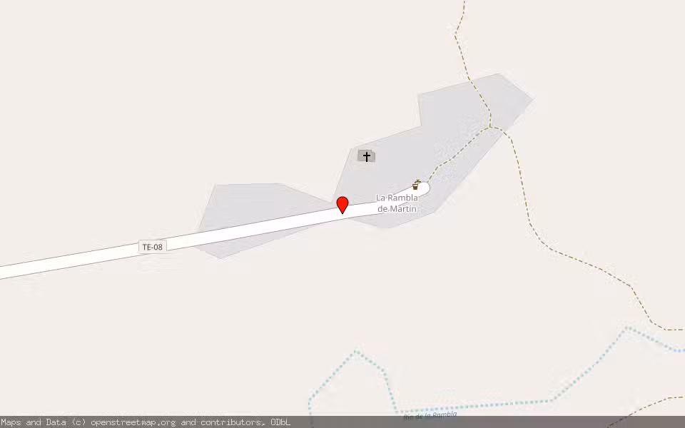 Mapa de Subasta Inmueble (Finca rústica) en Paraje La Rambla De Martin - Municipio Martin Del Rio, Teruel