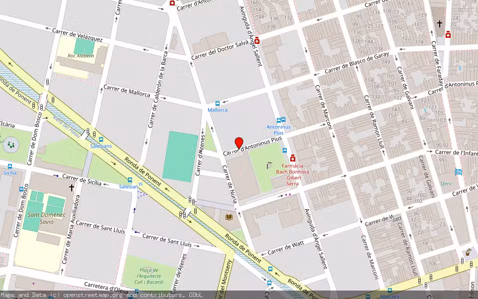 Mapa de Subasta Inmueble (Vivienda) en Terrassa, Barcelona