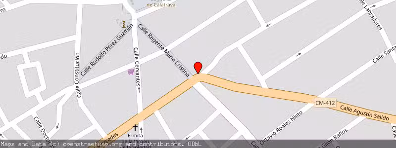 Mapa de Subasta de Inmueble (Vivienda) en Moral Del Calatrava, Ciudad Real 