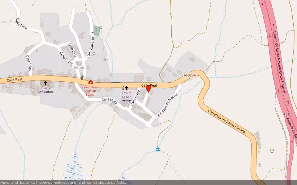 Mapa de Subasta Inmueble (Solar) en Lecrin, Granada