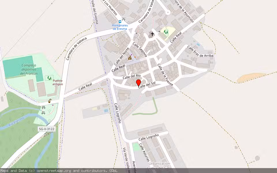 Mapa de Subasta Inmueble (Vivienda) en Hontanares De Eresma, Segovia