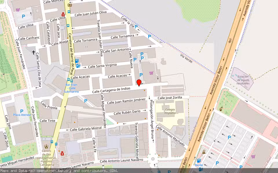 Mapa de Subasta Inmueble (Vivienda) en Cartagena, Murcia