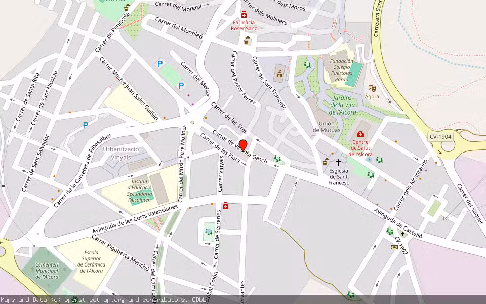 Mapa de Subasta Inmueble (Vivienda) en L’alcora, Castellón/Castelló