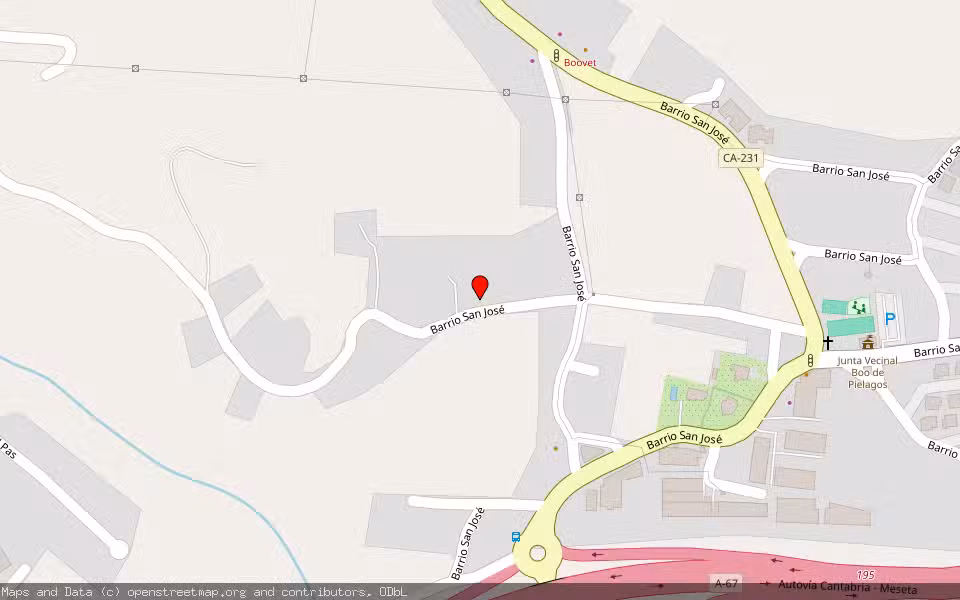 Mapa de Subasta Inmueble (Vivienda) en Boo De Piélagos, Cantabria