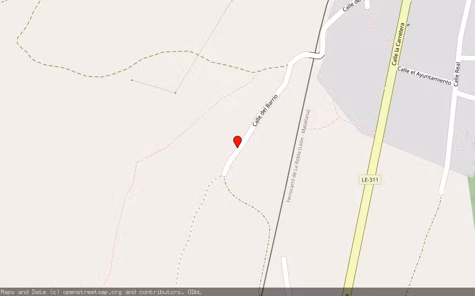 Mapa de Subasta Inmueble (Solar) en Garrafe De Torío, León