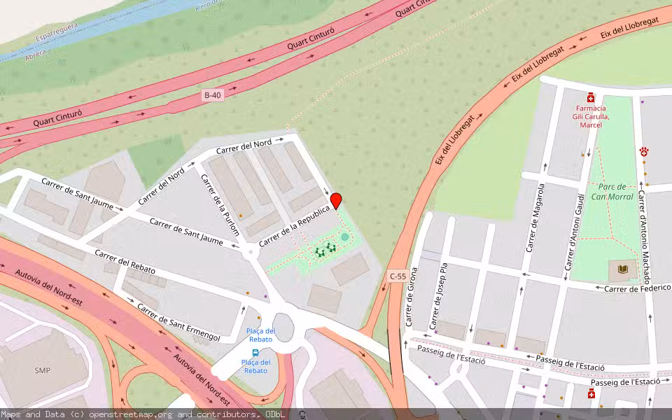 Mapa de Subasta Inmueble (Vivienda) en Abrera, Barcelona