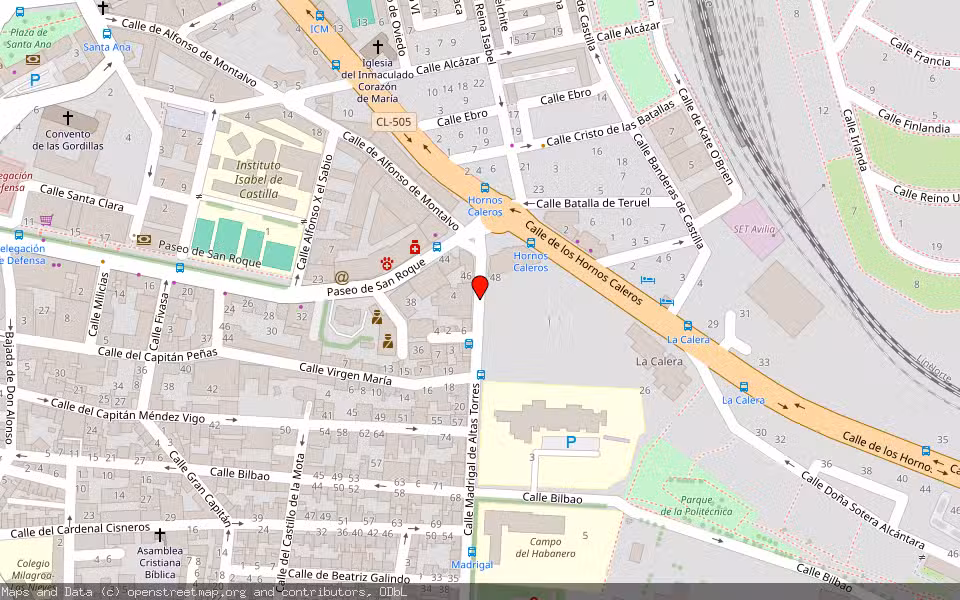 Mapa de Subasta Inmueble (Vivienda) en Avila, Ávila