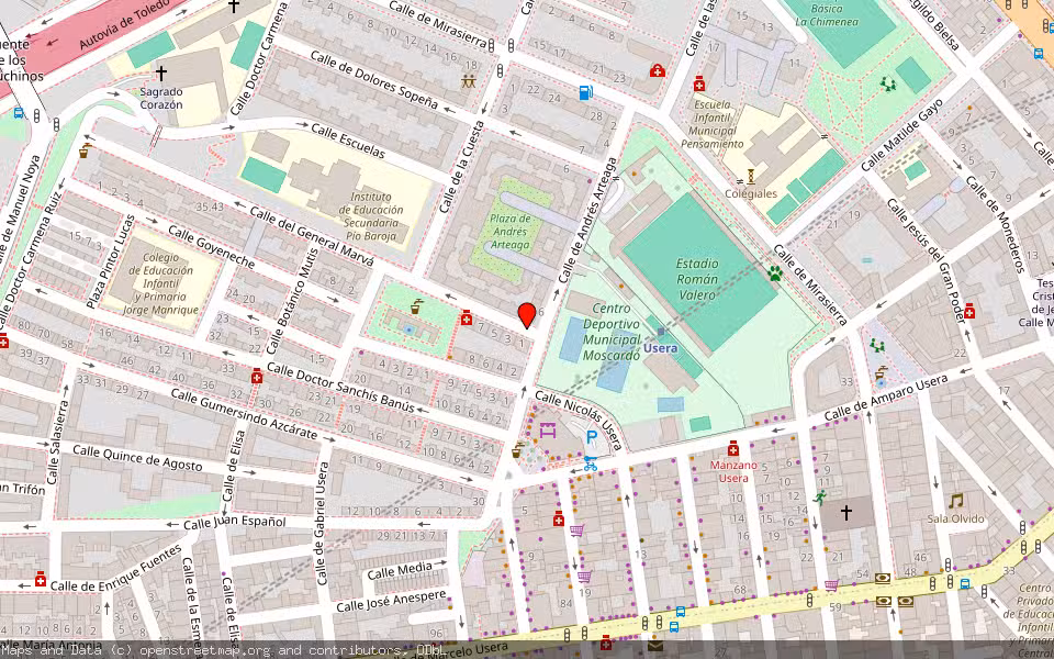 Mapa de Subasta Inmueble (Vivienda) en Madrid