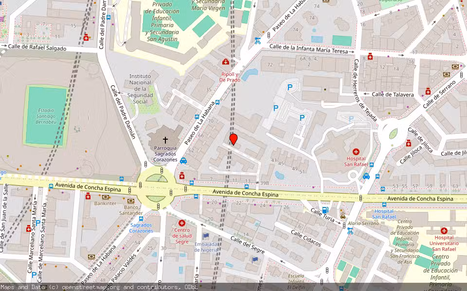 Mapa de Subasta Inmueble (Local comercial) en Madrid
