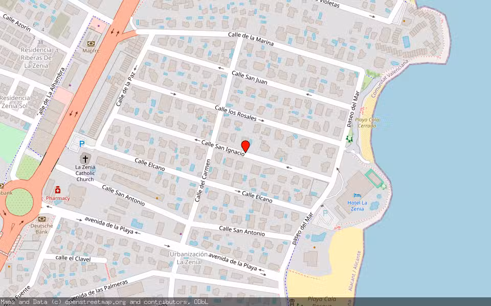 Mapa de Subasta Inmueble (Garaje) en Orihuela, Alicante/Alacant
