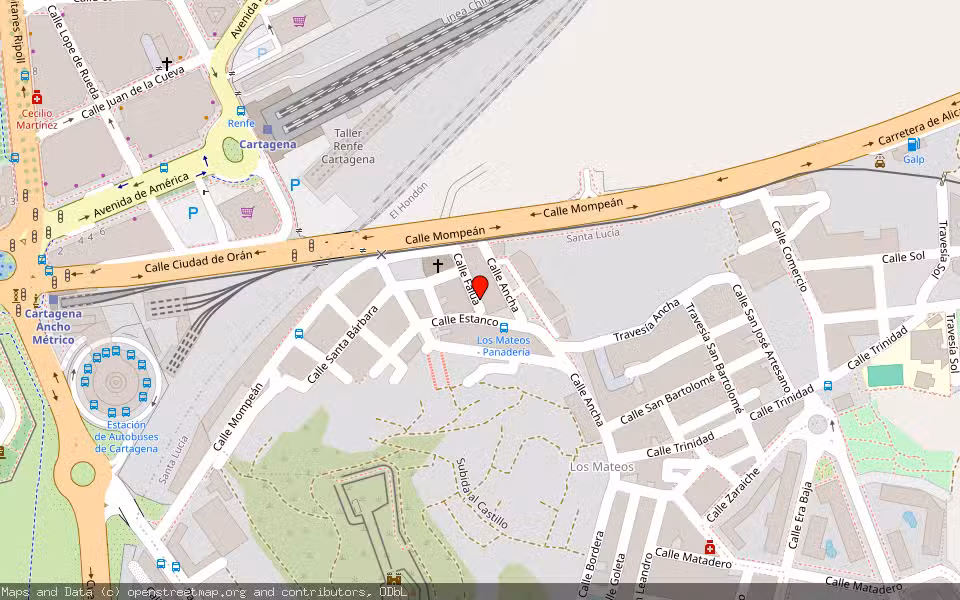 Mapa de Subasta Inmueble (Vivienda) en Cartagena, Murcia