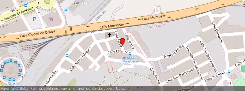 Mapa de Subasta de Inmueble (Vivienda) en Cartagena, Murcia 