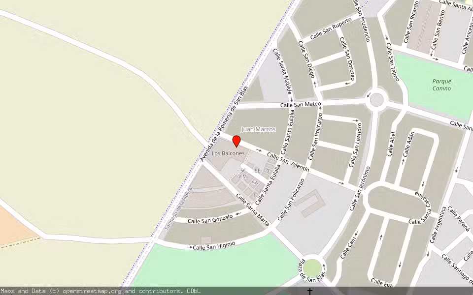 Mapa de Subasta Inmueble (Garaje) en San Javier, Murcia