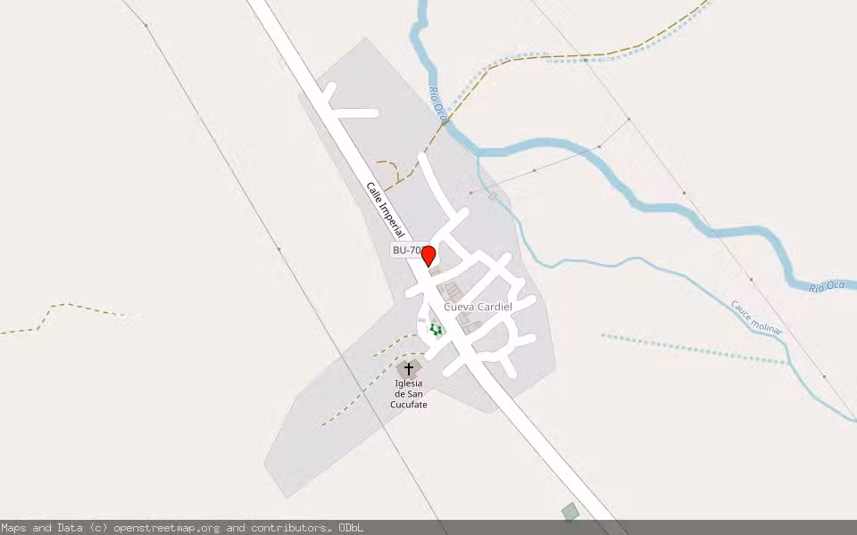 Mapa de Subasta Inmueble (Vivienda) en Cueva De Cardiel (ayntamiento De Valle De Oca), Burgos