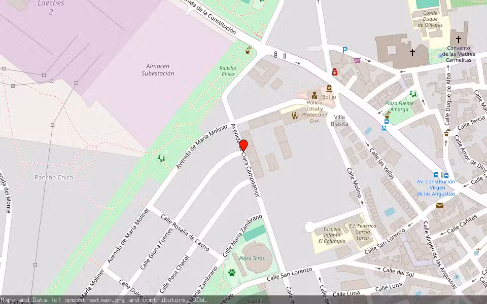 Mapa de Subasta Inmueble (Garaje) en Loeches, Madrid