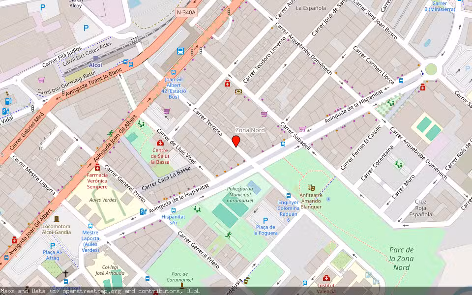 Mapa de Subasta Inmueble (Vivienda) en Alcoi, Alicante/Alacant