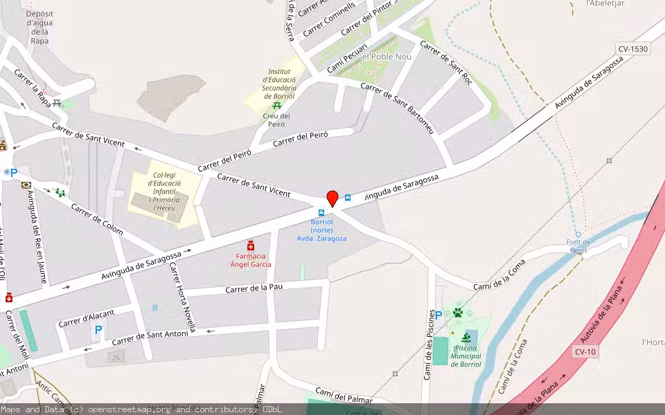 Mapa de Subasta Inmueble (Finca rústica) en Borriol, Castellón/Castelló