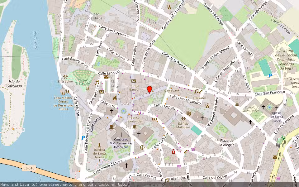 Mapa de Subasta Inmueble (Vivienda) en Alba De Tormes, Salamanca