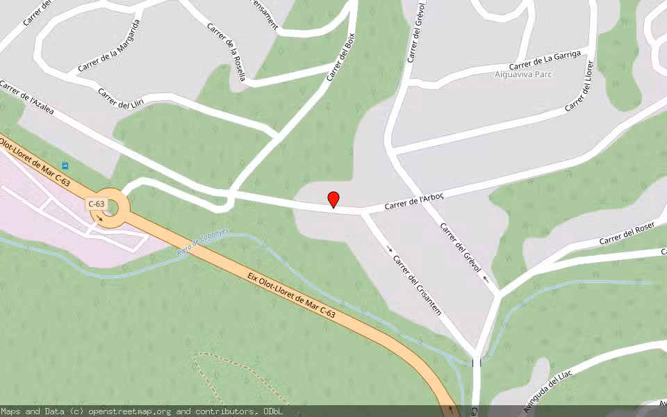 Mapa de Subasta Inmueble (Vivienda) en Vidreres, Girona