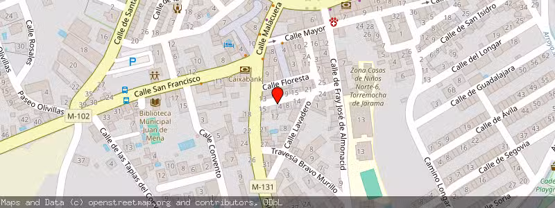 Mapa de Subasta de Inmueble (Vivienda) en Torrelaguna, Madrid 