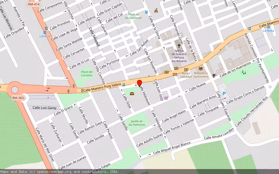 Mapa de Subasta Inmueble (Vivienda) en Santomera, Murcia