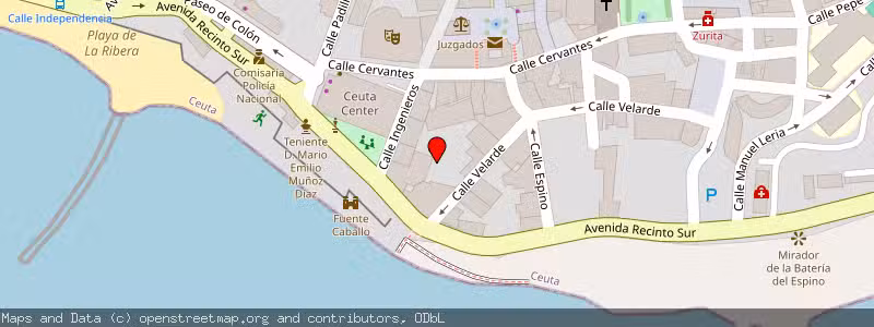 Mapa de Subasta de Inmueble (Solar) en Ceuta, Cantabria 