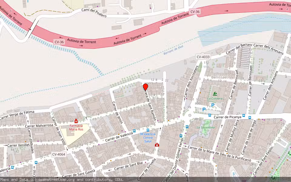Mapa de Subasta Inmueble (Vivienda) en Torrent, Valencia/València