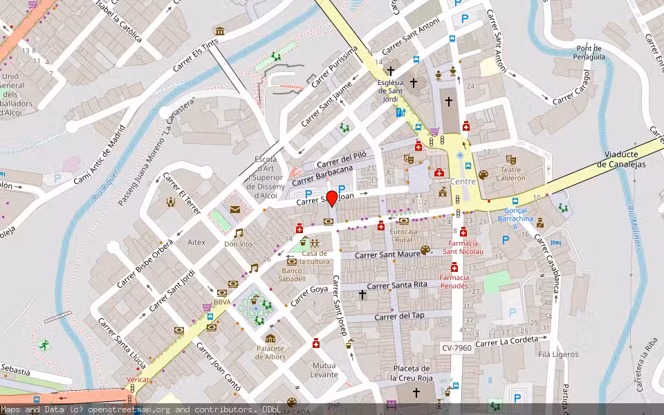 Mapa de Subasta Inmueble (Vivienda) en Alcoy, Alicante/Alacant