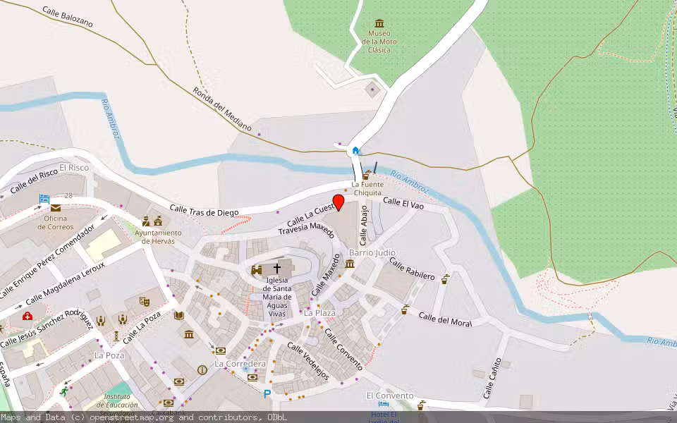 Mapa de Subasta Inmueble (Vivienda) en Hervas, Cáceres