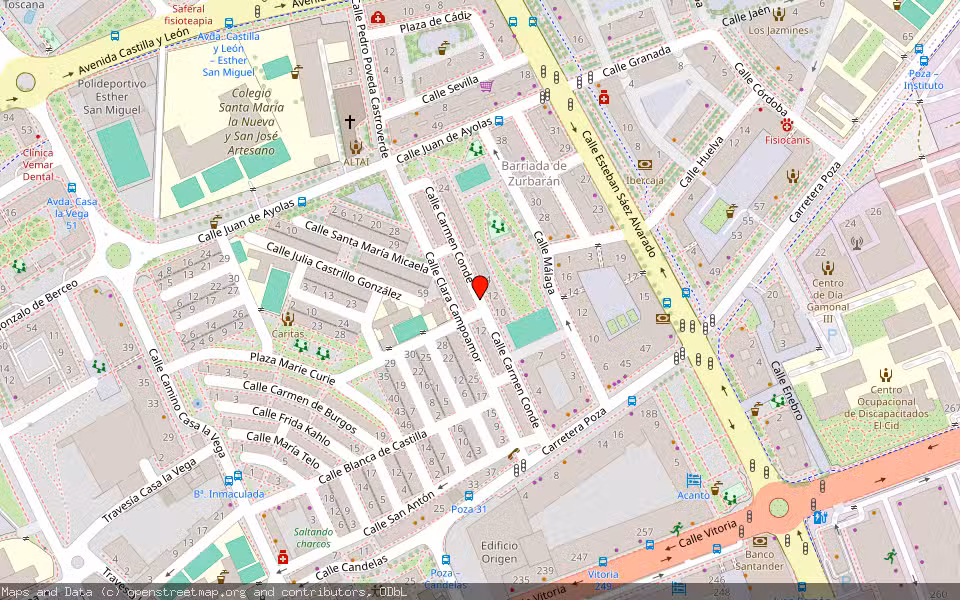 Mapa de Subasta Inmueble (Vivienda) en Burgos