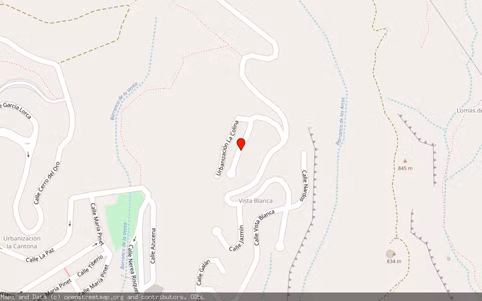 Mapa de Subasta Inmueble (Garaje) en Cenes De La Vega, Granada