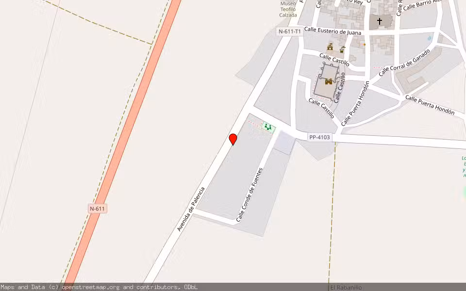 Mapa de Subasta Inmueble (Vivienda) en Fuentes De Valdepero, Palencia