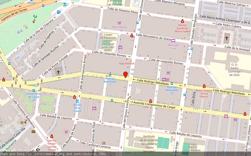 Mapa de Subasta Inmueble (Vivienda) en Zaragoza