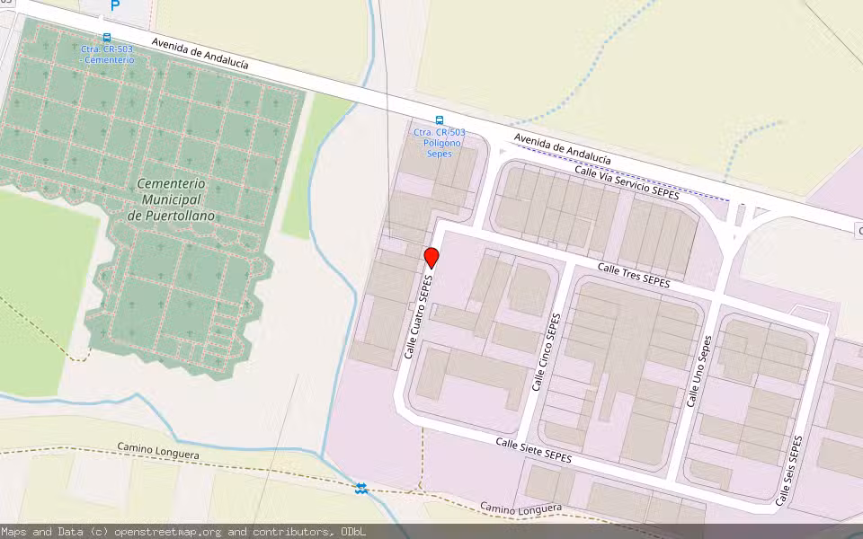 Mapa de Subasta Inmueble (Solar) en Puertollano, Ciudad Real