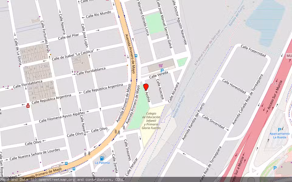 Mapa de Subasta Inmueble (Vivienda) en Murcia
