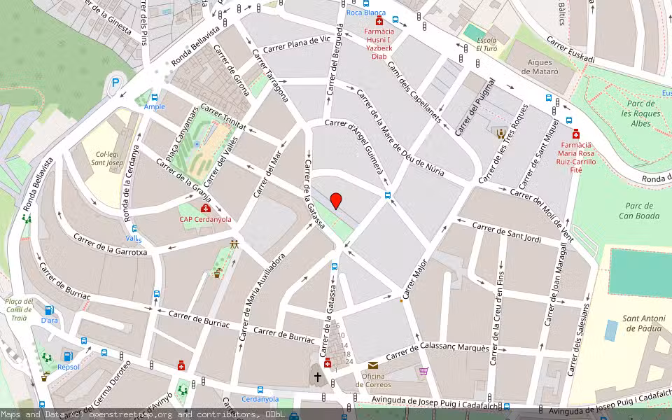 Mapa de Subasta Inmueble (Vivienda) en Mataró, Barcelona