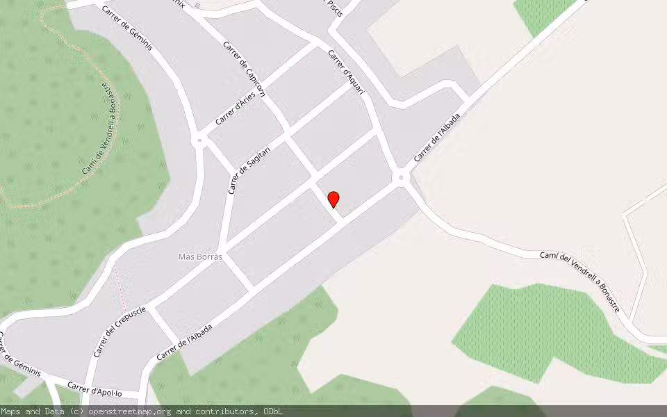 Mapa de Subasta Inmueble (Vivienda) en El Vendrell, Tarragona