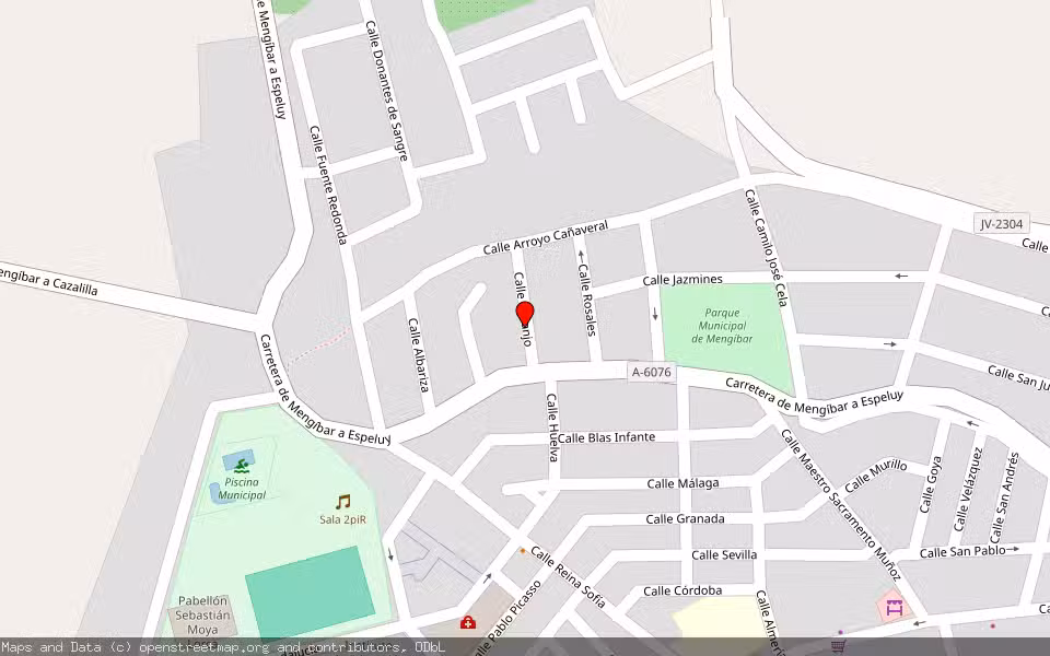 Mapa de Subasta Inmueble (Garaje) en Mengibar, Jaén