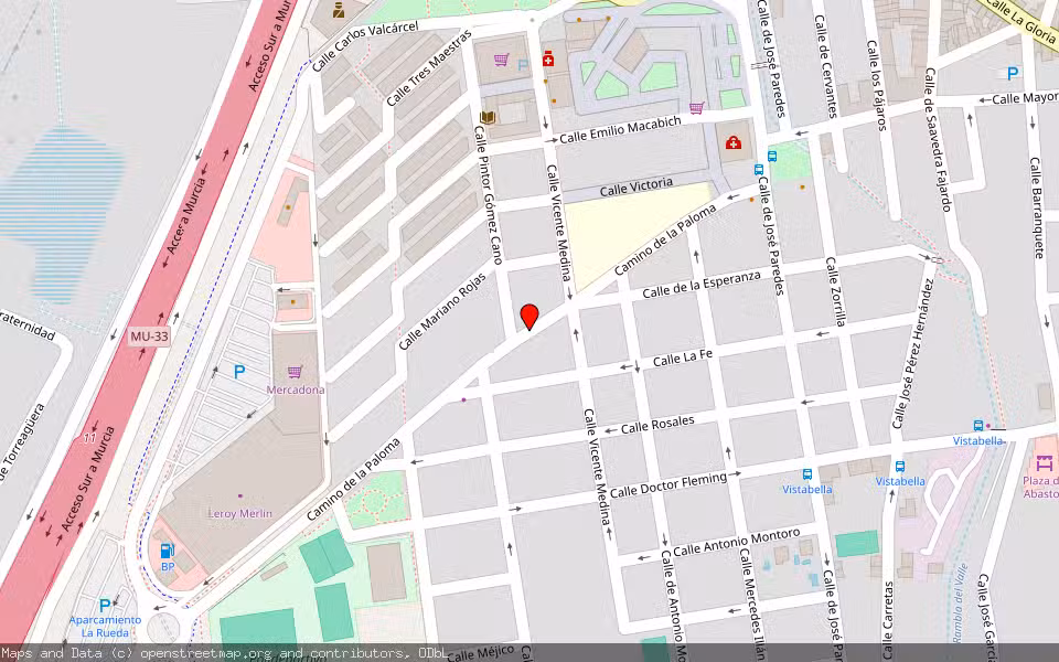 Mapa de Subasta Inmueble (Vivienda) en Murcia