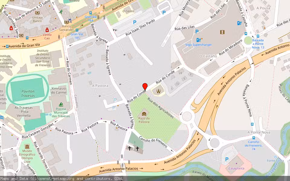 Mapa de Subasta Inmueble (Vivienda) en Vigo, Pontevedra