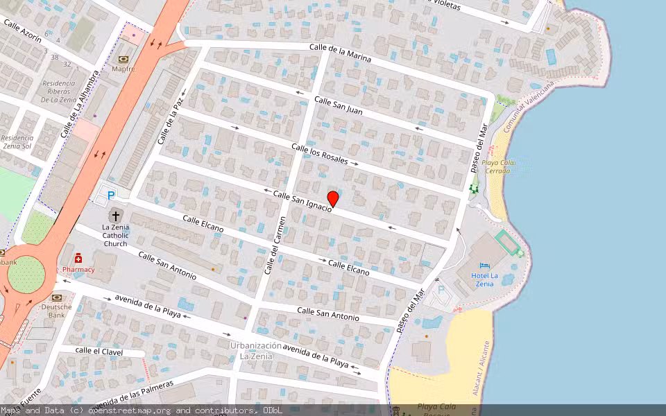 Mapa de Subasta Inmueble (Garaje) en Orihuela, Alicante/Alacant