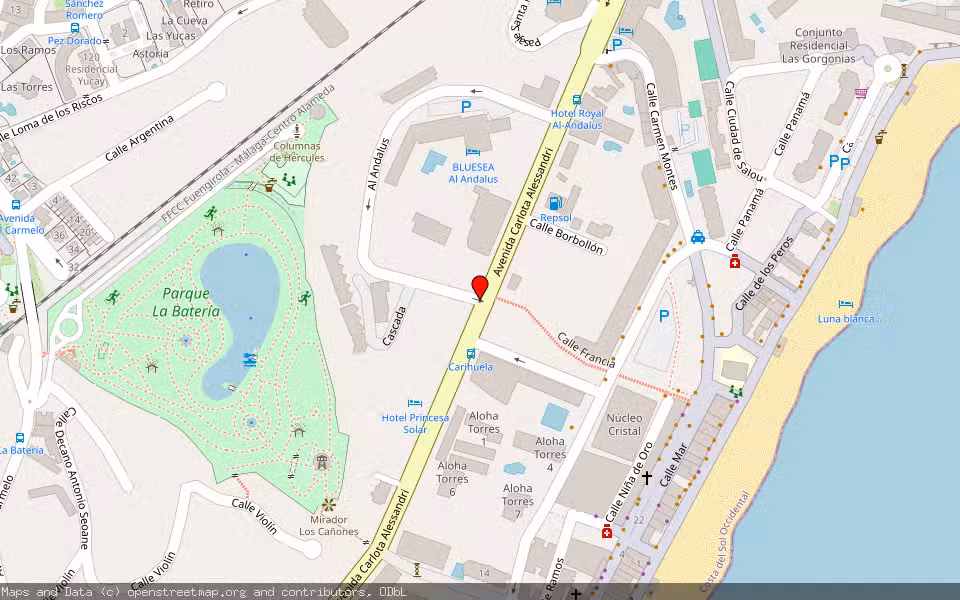 Mapa de Subasta Inmueble (Vivienda) en Torremolinos, Málaga