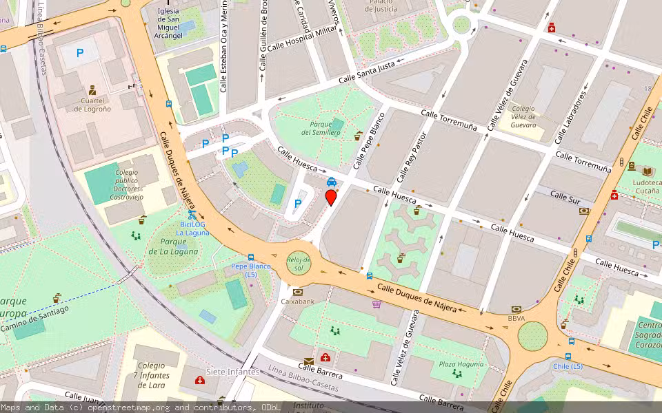 Mapa de Subasta Inmueble (Local comercial) en Logroño, La Rioja